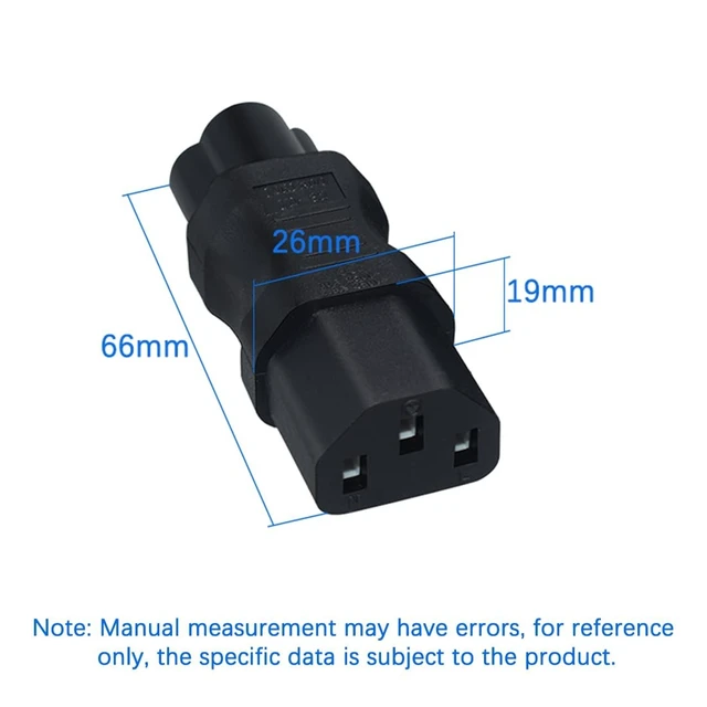 Alt view image 4 of 5 - TEWOXIN 20PCS IEC C6 Male to C13 Female Power Adapter