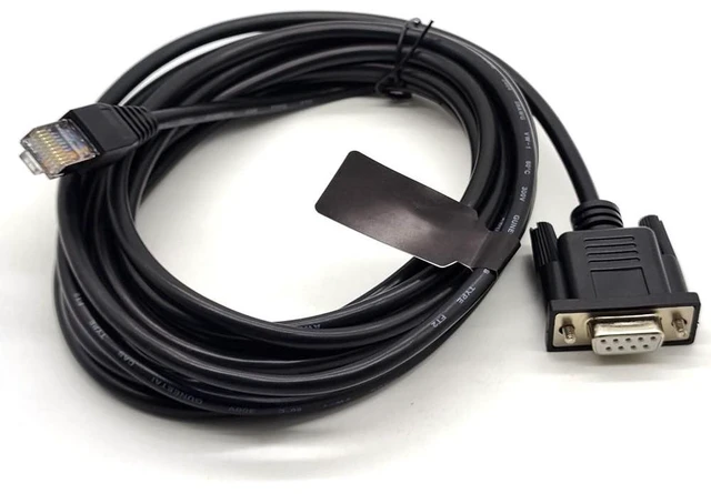Alt view image 4 of 5 - GXMRHWY DB9 Female to RJ50 Male 10P Crystal Head Connection Cable for NCR Verifone POS Terminal Printer 3Meters