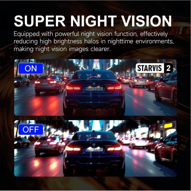 Alt view image 3 of 5 - 3 Channel Dash Cam, 4K+1080P+1440P Front Inside and Rear Car Camera, Free 128G Card, Triple Dash Camera Built-in WiFi GPS, HDR Night Vision, G Sensor, 170 Wide Angle, 24H Parking Mode