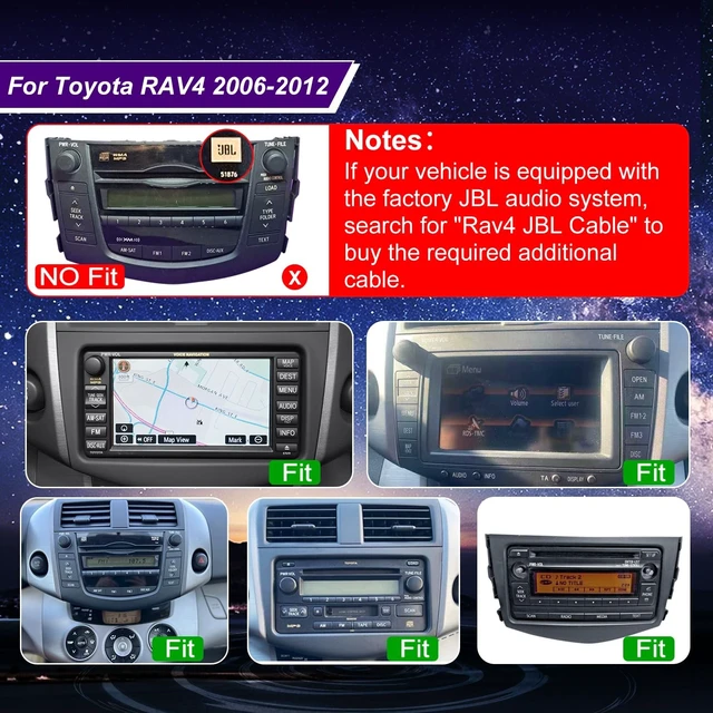 Alt view image 2 of 5 - 5GWiFi Upgrade Car Radio for Toyota RAV4 2006 2007 2008 2009 2010 2011 2012