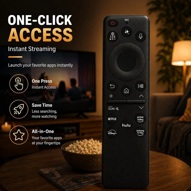 Alt view image 5 of 5 - Replacement Voice Remote Control for Samsung LED M80H M90H Series Vision AI Smart TV TM2280A UN55M80HAFXZA UN65M80HAFXZA UN75M80HAFXZA UN85M80HAFXZA UN100M90HFXZA