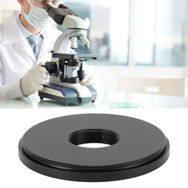 Alt view image 2 of 5 - LAISANIM Auto Focus Microscope Lens Adapter, RMS Thread Aluminum Alloy Camera Adapter for DSLR & Microscope Objective Lens, Anodized Replacement Accessory (49mm)