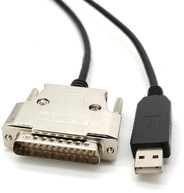 Main image of GXMRHWY USB to DB25 Parallel Printer Cable with FTDI Chip,USB Male to DB25 Male Serial Port Cable, Compatible with Windows,Vista, Linux, MacOS Systems (3 Meter)