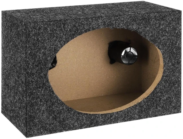 Main image of MECCANIXITY Ported Wooden Speaker Enclosure Gray Single Vented 6x9