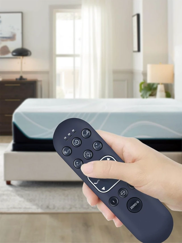 Alt view image 5 of 5 - FQOUG Replacement Remote Control for Simmons/Beautyrest/Aireloom Snooze/OKIN Adjustable Bed Base, RF370E CU358-2