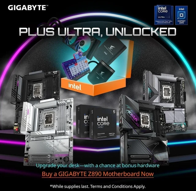 Alt view image 2 of 5 - GIGABYTE Z890 AORUS Master AI TOP Intel Core Ultra (Series 2) LGA 1851 Motherboard, E-ATX, DDR5, 4X M.2, PCIe 5.0, Thunderbolt 4, WIFI7, 10GbE LAN, EZ-Latch