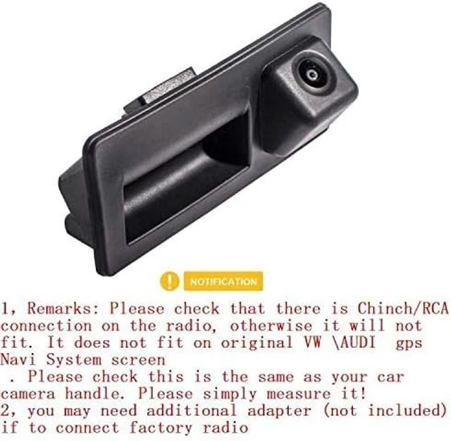 Alt view image 2 of 5 - CCD Waterproof Car Trunk Handle Camera Vehicle Reverse Rear View Backup Camera for Audi A4 A5 S7 A6L A4L VW Passat Tiguan Golf Skoda Touran Sharan Magotan Touareg Sagitar