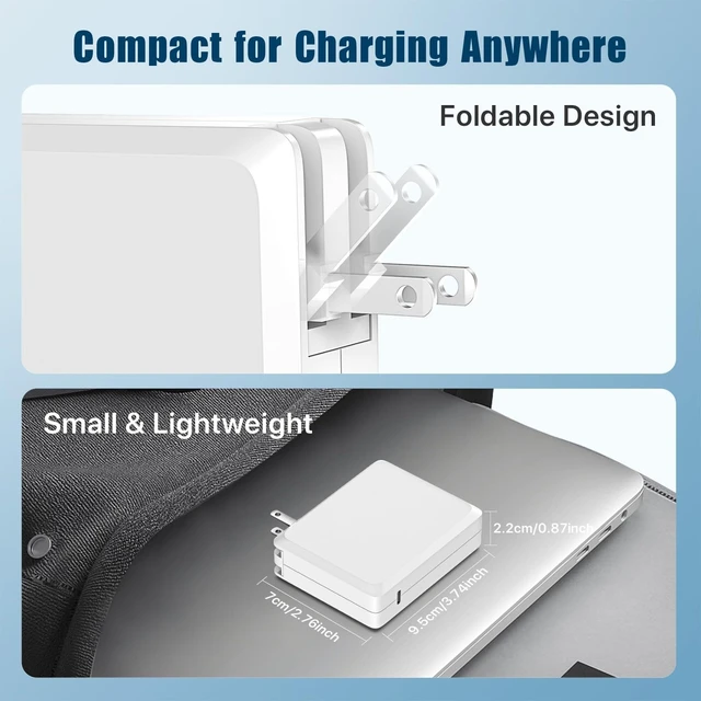 Alt view image 5 of 5 - Syfrufo 140W USB-C PD Charger with 6 ft Cable for MacBook Pro and Air