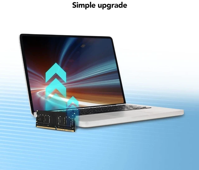 Alt view image 5 of 5 - Lexar 8GB Single DDR4 SODIMM RAM 3200MT/s CL22 260-Pin Laptop Memory, Black (LD4AS008G-B3200GSST)