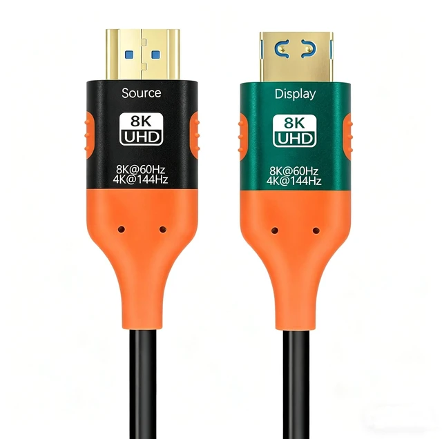 Main image of 8K Fiber HDMI Cable 164FT, 48Gbps HDMI 2.1, HDR, One-Way for TV, PS5 & Xbox