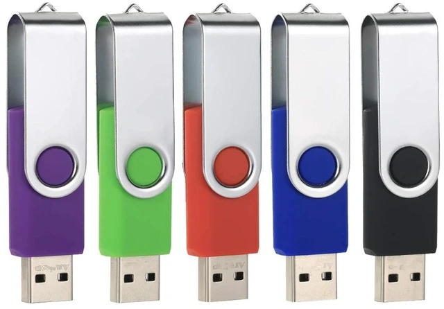 Main image of Wholesale (Small Capacity) 1MB,16MB,64MB,128MB,512MB USB Flash Memory Stick Pen Drive Storage Thumb Swivel U Disk (5 Pack - 64GB)
