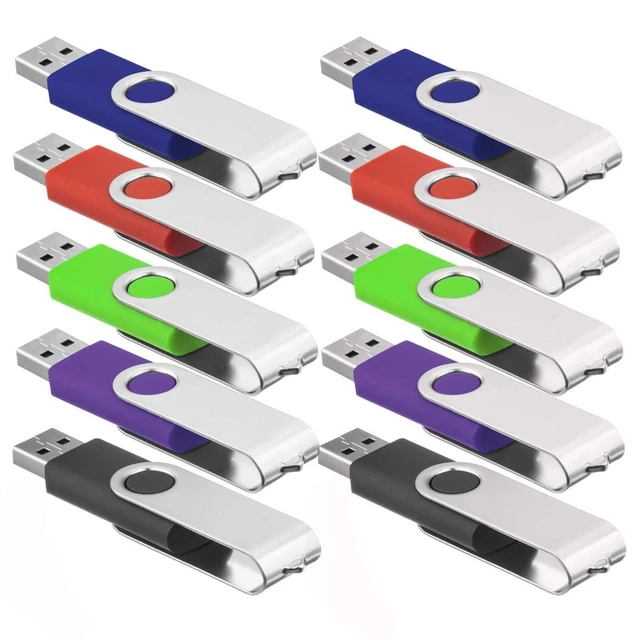 Alt view image 2 of 5 - Wholesale (Small Capacity) 1MB,16MB,64MB,128MB,512MB USB Flash Memory Stick Pen Drive Storage Thumb Swivel U Disk (5 Pack - 64GB)