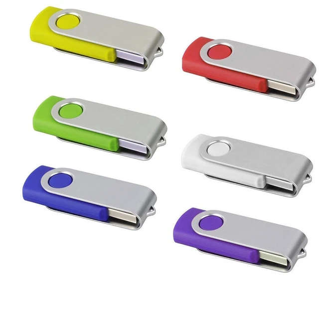 Alt view image 3 of 5 - Wholesale (Small Capacity) 1MB,16MB,64MB,128MB,512MB USB Flash Memory Stick Pen Drive Storage Thumb Swivel U Disk (5 Pack - 64GB)