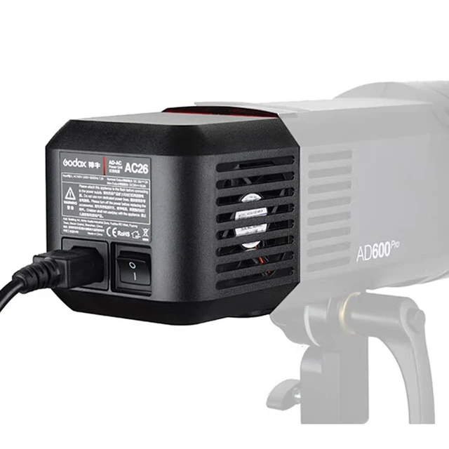 Alt view image 5 of 5 - GODOX AC26 AC Adapter for Godox AD600ProII AD600Pro Outdoor Flash