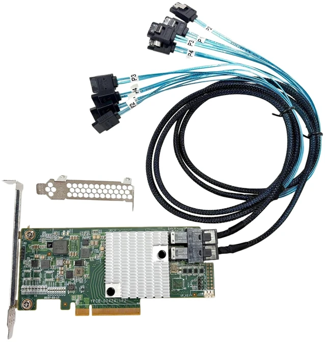 Main image of SXTAIGOOD 9300-8i SAS3008 YPCB-00424-1P2 HBA with 2*SFF-8643-SATA Cable