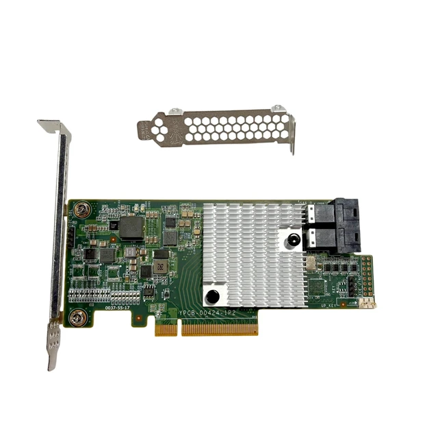 Alt view image 2 of 5 - SXTAIGOOD 9300-8i SAS3008 YPCB-00424-1P2 HBA with 2*SFF-8643-SATA Cable