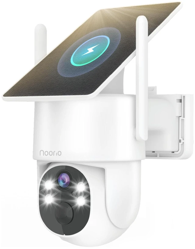 Main image of Noorio 2K 4MP Solar Camera Outdoor Wireless, Color Night Vision 2-Way Audio