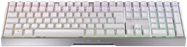 Main image of Cherry MX 3.0S Wireless, Mechanical Gaming Keyboard, Bluetooth, 2.4 GHz & Wired Mode, RGB Lighting, Aluminum Housing, Rechargeable, MX RED Switches, White