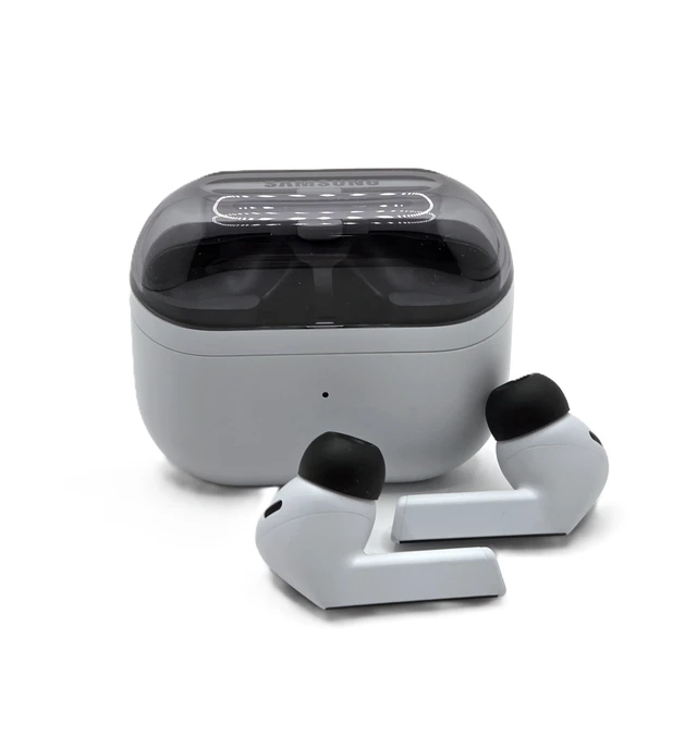 Alt view image 3 of 3 - Samsung Galaxy Buds 3-FE (2025) True Wireless Bluetooth Earbuds, Active Noise Cancellation, Clear Calls, Long Lasting Battery, Hands Free AI, Latin American Stock SM-R420NZAALTA - (Gray)