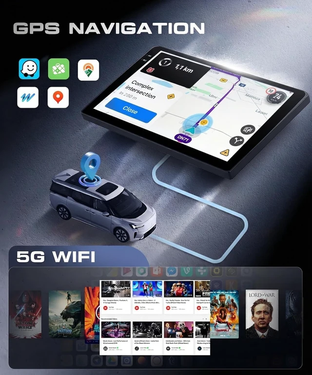Alt view image 5 of 5 - 4G+64G Car Radio for Toyota Corolla 2009-2013 with Wireless Carplay