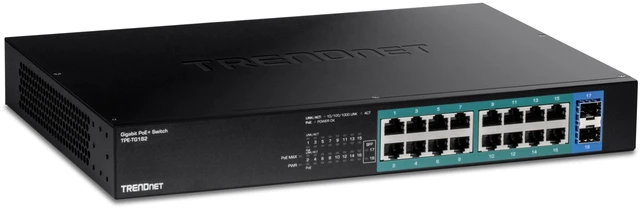 Main image of TRENDnet 18-Port Gigabit PoE+ Switch,TPE-TG182