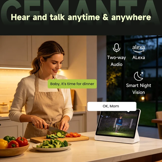 Alt view image 5 of 5 - CEMANTA 3MP Window Camera, Indoor Cameras for Home Security-4Pack Orange