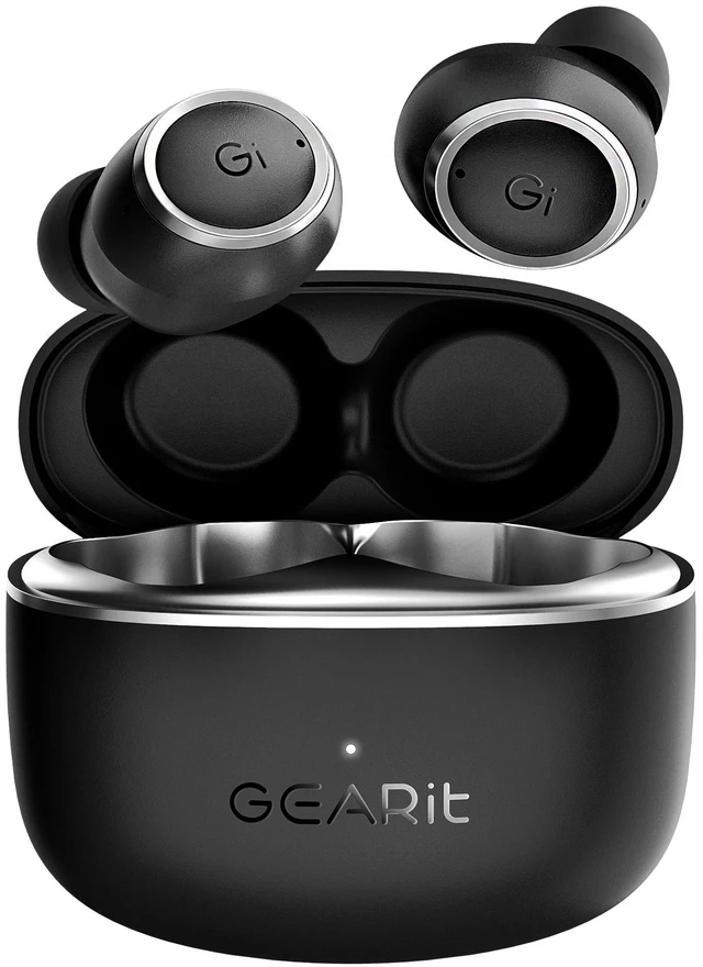 Main image of GEARit True Wireless Bluetooth Earbuds Compatible with iPhone, Android - 22H Playtime Earpods w/Active Noise Cancellation Up to 98.5% - HD Sound Clarity, Smart Touch Control - 5.4 Bluetooth Ear