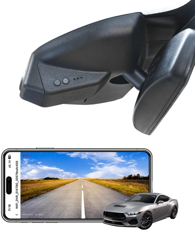 Main image of mangoal STARVIS 2 Front 4K HDR Dash Cam IMX678, for Ford Mustang S550 2020-2023(with a Big Cover)(Model A), 5GHz WiFi, GPS, 64GB Card