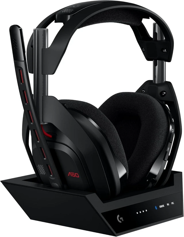 Main image of Logitech G Astro A50 Omni-Platform Wireless Gaming Headset + Base Station for PS5, Xbox, PC: PLAYSYNC Audio Switcher, <16 bit/48kHz (Console), <24 bit/48 kHz (PC), 2.4GHz & BT Black (use