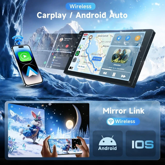 Alt view image 2 of 5 - Driauto 8 Core 6G+128G 9 Inch Android Car Stereo for Honda Civic 2006-2011 with Carplay and Android Auto, 1280P Radio for Honda Civic Radio with Bluetooth Mirror Link WiFi GPS SWC FM/RDS DSP USB