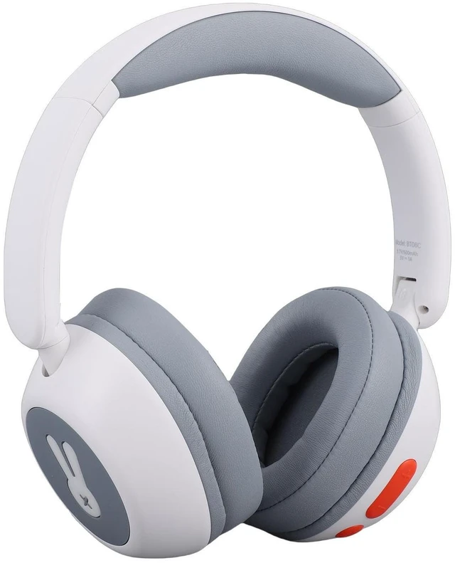 Main image of Yobadam Colorful LED Lights Kids Bluetooth Headphones, BT6.0 Wireless Wired Kid Headphones, 85/103dBA Volume Over Ear with 25H Playtime, Ideal for PC, Tablet, TV & Travel (White)