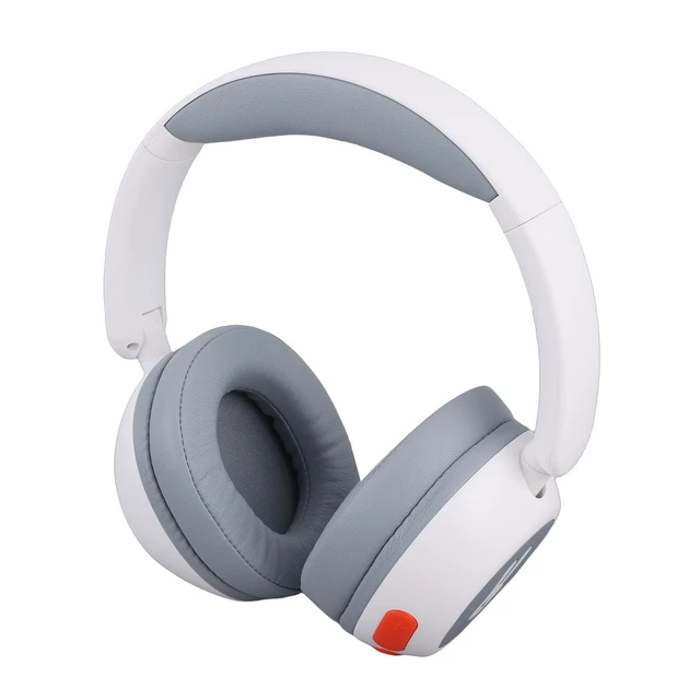 Alt view image 5 of 5 - Yobadam Colorful LED Lights Kids Bluetooth Headphones, BT6.0 Wireless Wired Kid Headphones, 85/103dBA Volume Over Ear with 25H Playtime, Ideal for PC, Tablet, TV & Travel (White)