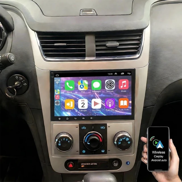 Main image of 4+64G Double Din Car Radio for Chevrolet Malibu 2008-2012, 10" Touchscreen Android 14 Car Stereo Bluetooth with Wireless Carplay Auto GPS Navi WiFi FM RDS AHD Backup Camera SWC Mirror Link