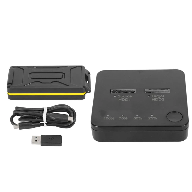 Alt view image 4 of 5 - Dual Bay M.2 Off Line Clone Docking Station, 1Gbps High Speed SSD Duplicator with SSD Storage Box for Win XP/7/8/9 for OS X Laptop (Not A Hard Drive, with No Inherent Capacity)