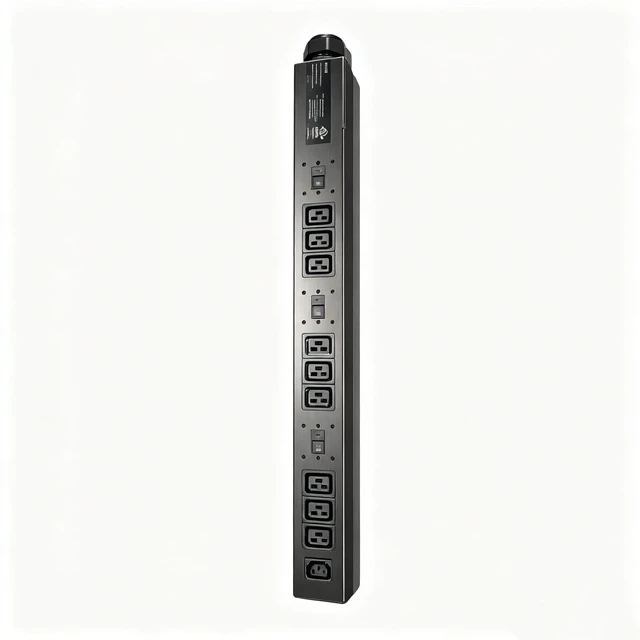 Main image of 9+1 C19 PDU Power Distribution Unit 48A 3 Phase 208-240V,Rackmount PDU with 9 C19 16A, 1 C13 10A Outlets, 144A Max All-Aluminum housing, All-Copper connectors, and UL-Certified Crypt Power Strip