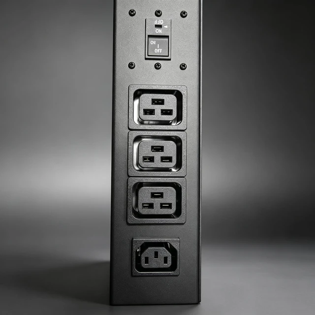 Alt view image 4 of 5 - 9+1 C19 PDU Power Distribution Unit 48A 3 Phase 208-240V,Rackmount PDU with 9 C19 16A, 1 C13 10A Outlets, 144A Max All-Aluminum housing, All-Copper connectors, and UL-Certified Crypt Power Strip