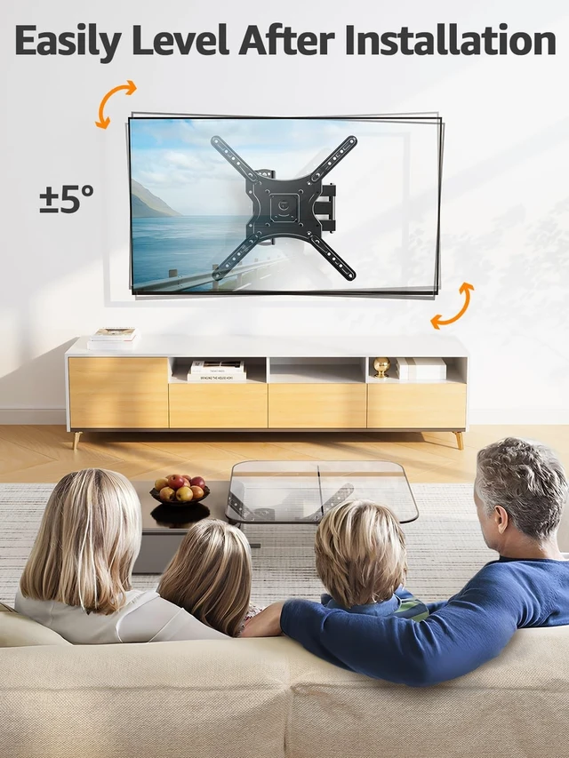 Alt view image 4 of 5 - ELIVED Full Motion TV Wall Mount for 26-60" TVs, Max VESA 400x400, 77 lbs.