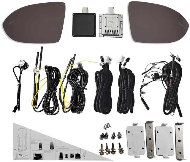 Main image of BY-J Toyota Sienna 2011-2020 Blind Spot Monitoring System, 77 GHz Millimeter Wave Radar 12V Universal Car Blind Spot Detection System, Sensitive Radar Sensors Blind Area Detection System