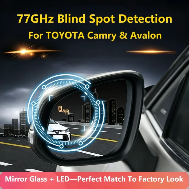 Alt view image 3 of 5 - BY-J Toyota Sienna 2011-2020 Blind Spot Monitoring System, 77 GHz Millimeter Wave Radar 12V Universal Car Blind Spot Detection System, Sensitive Radar Sensors Blind Area Detection System