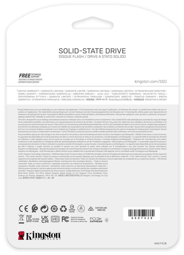 Alt view image 4 of 5 - Kingston 512 GB KC3000 PCIe 4.0 NVMe M.2 SSD - High-Performance Storage for Desktop and Laptop PCs -SKC3000S/512G