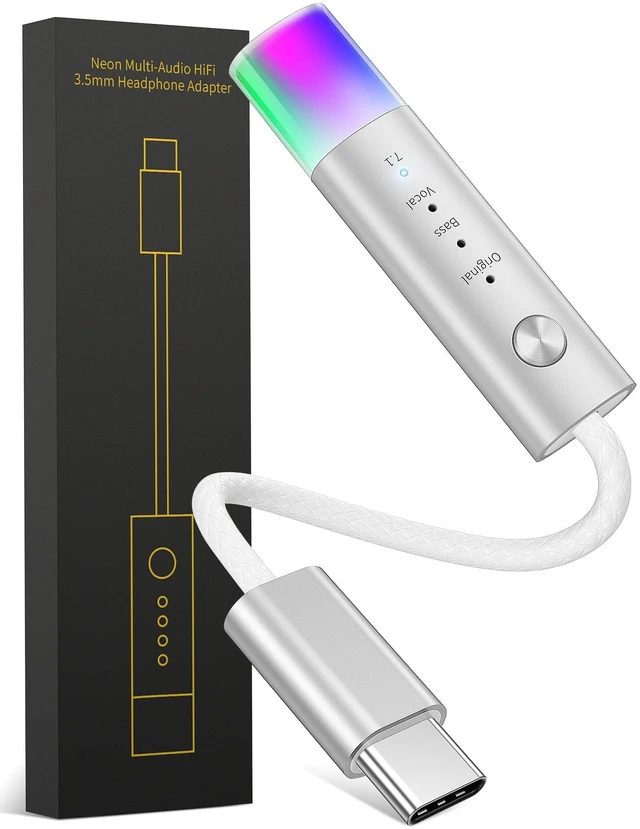Main image of iMangoo HiFi DAC Amplifier USB C to 3.5mm Audio Headphones Type C Adapter