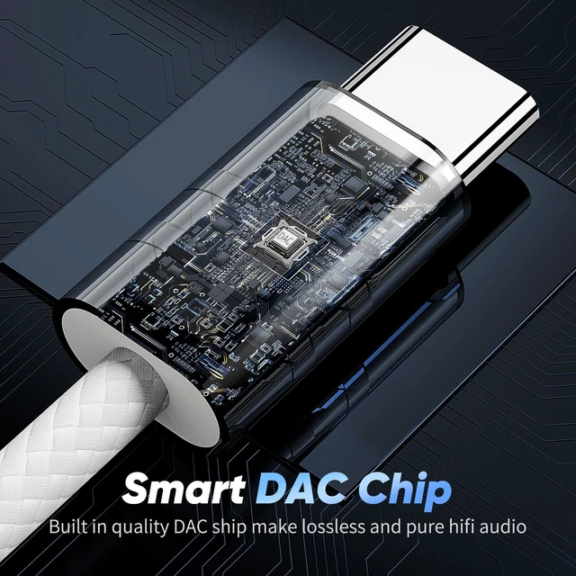 Alt view image 4 of 5 - iMangoo HiFi DAC Amplifier USB C to 3.5mm Audio Headphones Type C Adapter