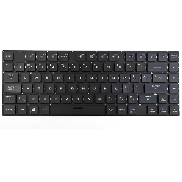 Alt view image 2 of 3 - KGIGIBE RGB Backlit Keyboard for Asus Strix Scar G533Q G533QM G533QR G533QS