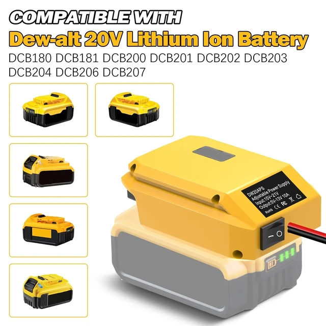 Alt view image 3 of 5 - 18V to12V Step Down Converter for Dewalt 20V/60V Li-ion Battery DC Voltage Battery Power AdapterCigarette Lighter Adapter Perfect for upgrading Power Tools, LED Strip Lights, Robotics DIY Projects
