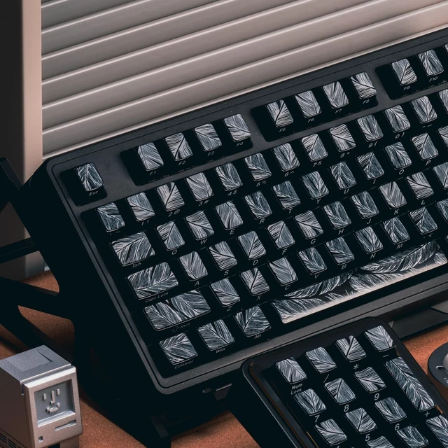 Main image of 119 Keys PBT DYE SUB Cherry Profile Feather Keycaps for Cherry Mx Keyboard