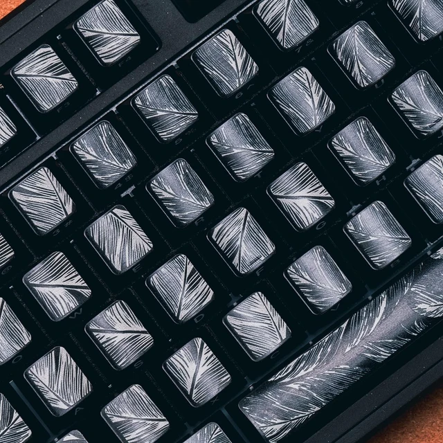 Alt view image 4 of 5 - 119 Keys PBT DYE SUB Cherry Profile Feather Keycaps for Cherry Mx Keyboard