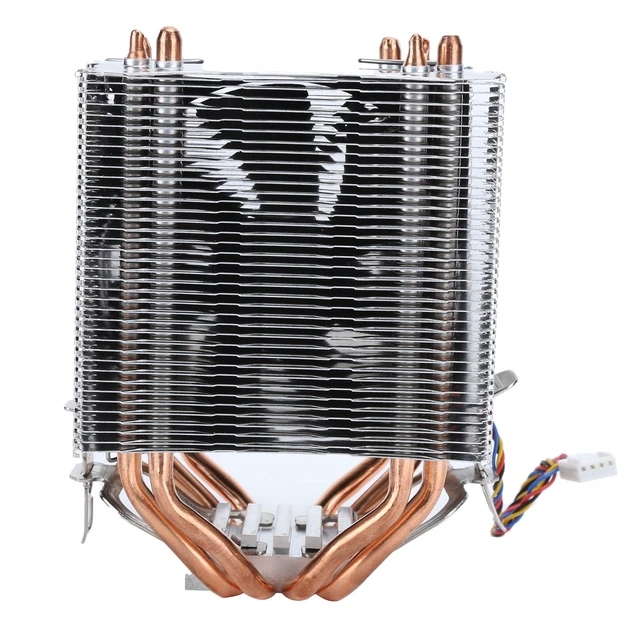Alt view image 3 of 5 - 4 Heat Pipe CPU Heat Sink with Aluminum Alloy Double Tower
