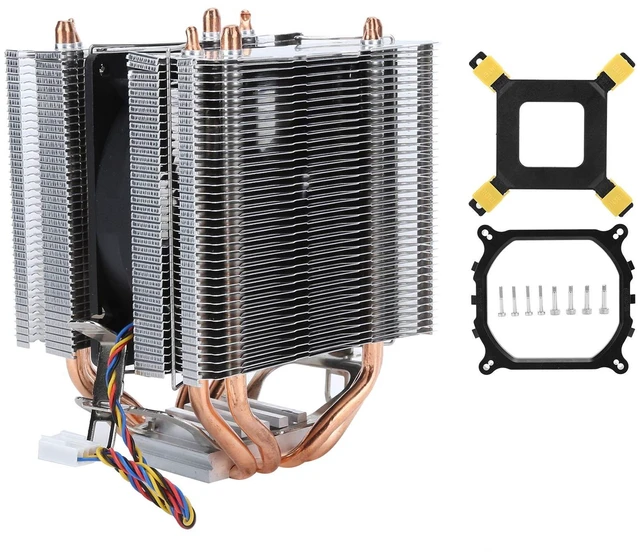 Main image of 4 Heat Pipe CPU Heat Sink with Aluminum Alloy Double Tower