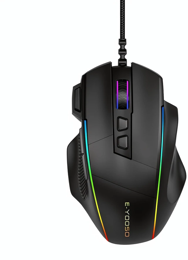 Main image of X49 Wired Computer Gaming Mouse,Rapid Fire Key,12400 DPI, Ergonomic Grip