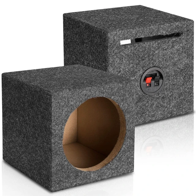 Alt view image 3 of 5 - Single 8" Universal Fit Ported Subwoofer Enclosure, Ported Subwoofer Box